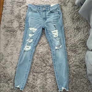 American eagle super high rise jeggings